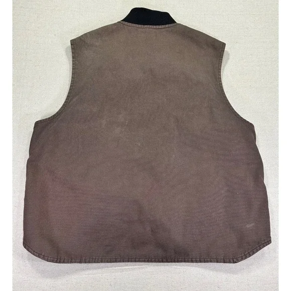 Carhartt Men's 2XL V47 DKB Full Zip‎ Vest Quilt Liner Work Wear